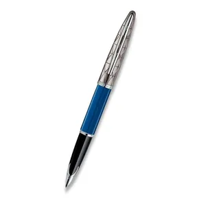 Waterman Carene Contemporary Blue & Gunmetal ST F Spitze